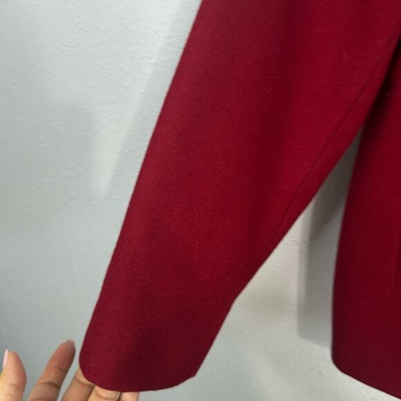 London Fog Scarlet Red Pea Coat Classic Wool-Blend Button Down Coat Size XL - Picture 3 of 8